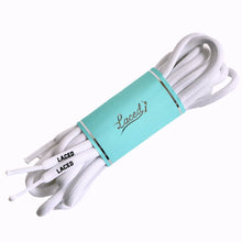 Load image into Gallery viewer, LACED APPAREL - WAXED LACES - WHITE - ROUND