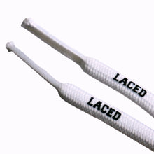 Load image into Gallery viewer, LACED APPAREL - WAXED LACES - WHITE - ROUND
