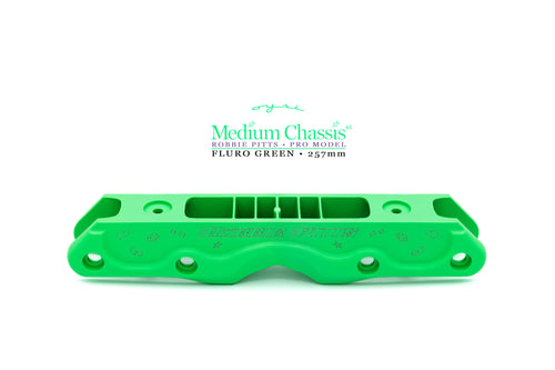 MEDIUM OYSI CHASSIS - Robbie Pitts - 257mm - 269mm - Fluro Green