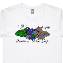 Load image into Gallery viewer, Rampant Skate Shop T-Shirt - Rat/Snake