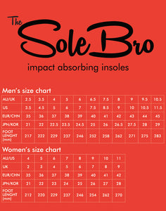 GAIN “SOLEBRO” SHOCK ABSORBING SHOE INSOLES