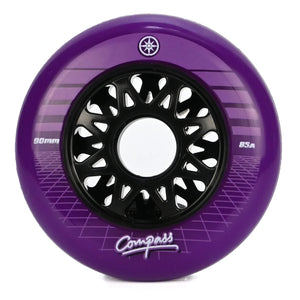 Compass Wheels 90mm 85a - Synthwave Wheels (Purple)