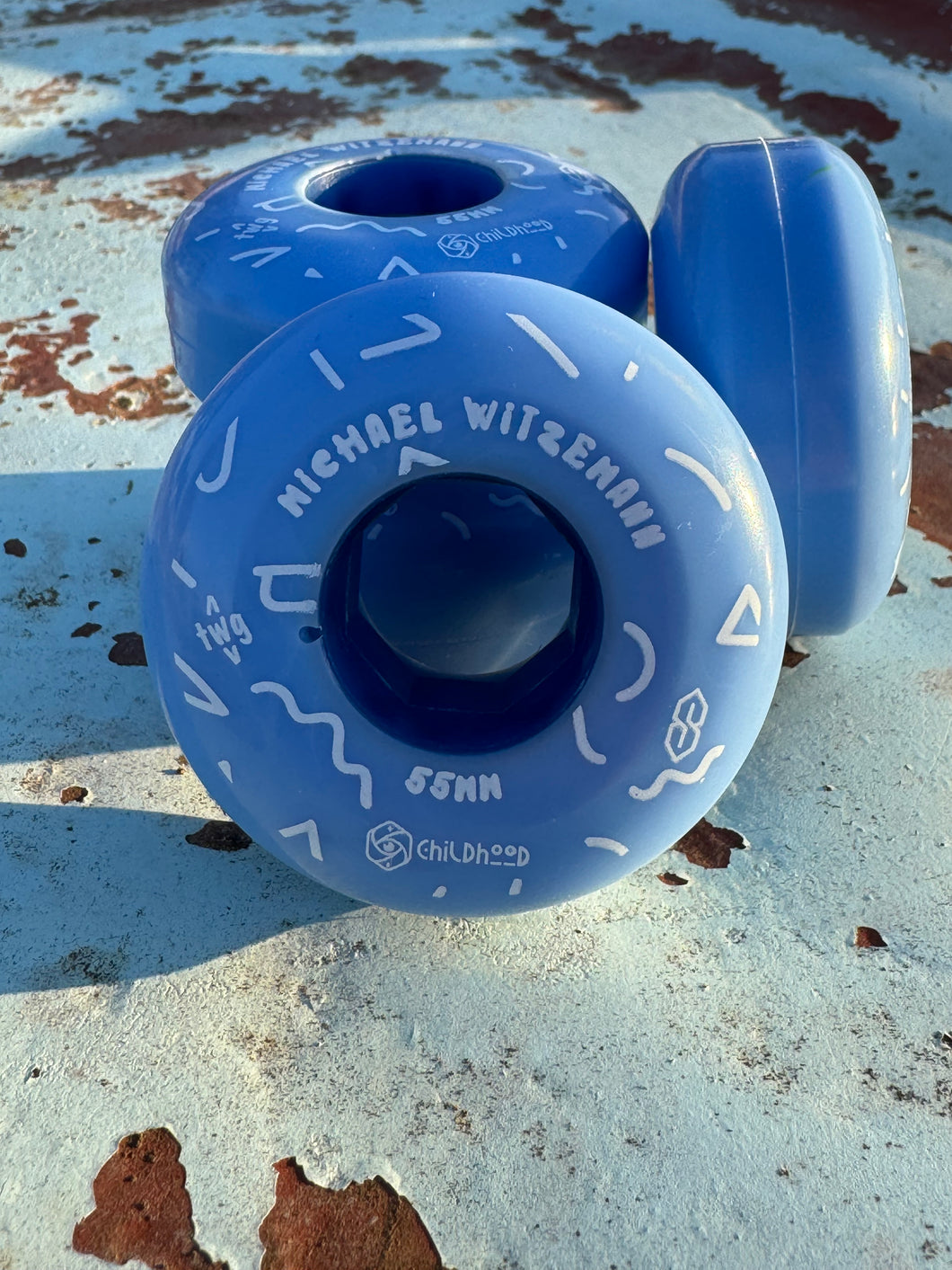 RED EYE WHEELS - MICHAEL WITZEMANN  - 55mm 90a - BLUE