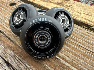Famus Wheels 60mm 92a - Bearings included - black core