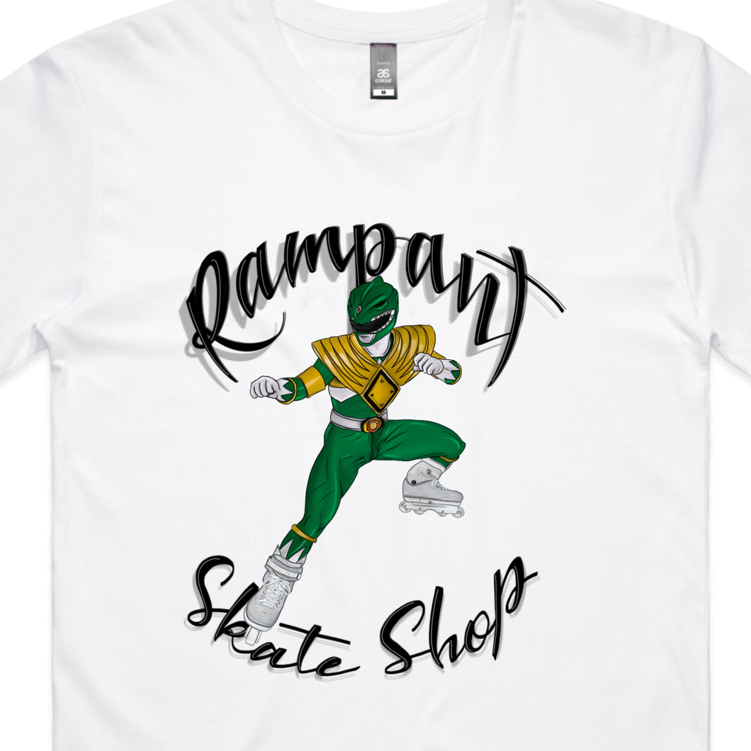 Rampant Skate Shop T-Shirt - Green Ranger