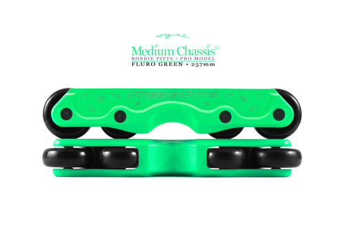 MEDIUM OYSI CHASSIS - Robbie Pitts - 257mm - 269mm - Fluro Green