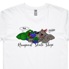 Load image into Gallery viewer, Rampant Skate Shop T-Shirt - Rat/Snake