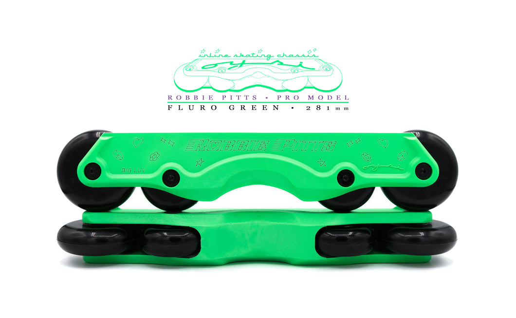 OYSI CHASSIS -281mm - Robbie Pitts - Fluro Green