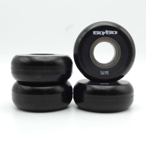 50/50 wheels  56mm 90a - black