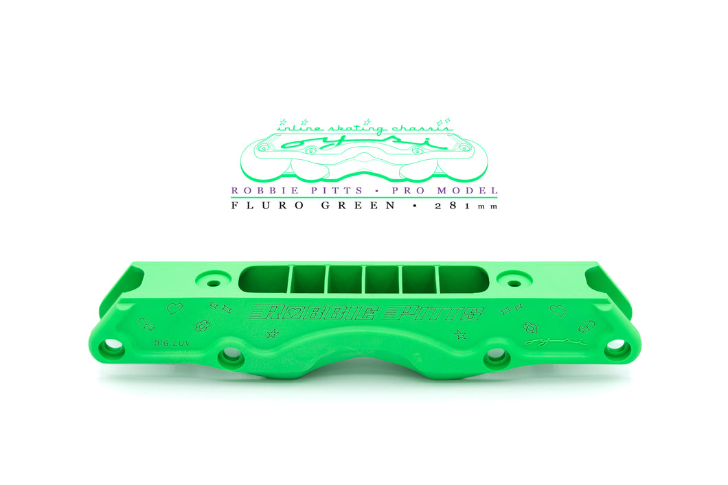 OYSI CHASSIS -281mm - Robbie Pitts - Fluro Green