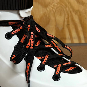 50/50 laces - black/orange