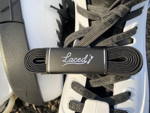 LACED APPAREL - WAXED LACES - STEALTH BLACK