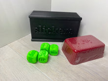 Load image into Gallery viewer, Slickers Wax - Roll and Hold boxes - Skate Dice and Wax holder