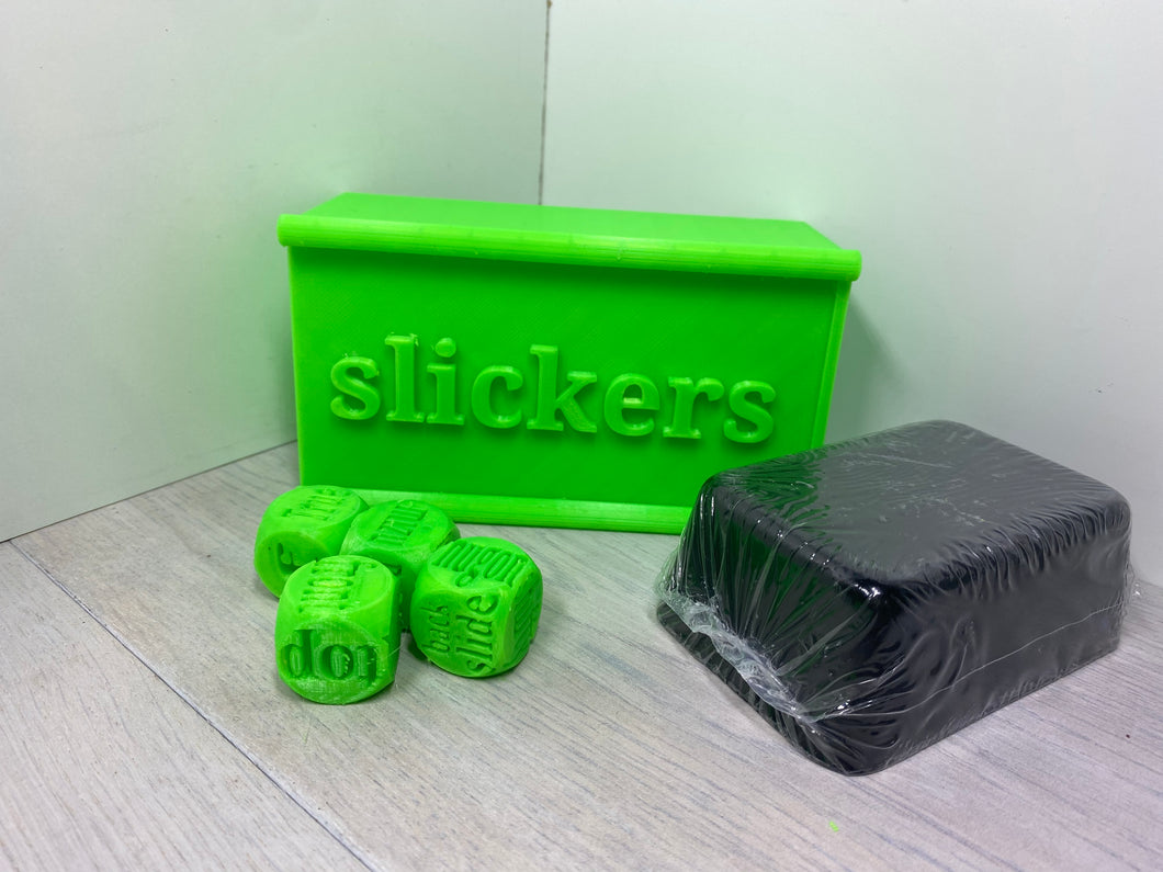 Slickers Wax - Roll and Hold boxes - Skate Dice and Wax holder