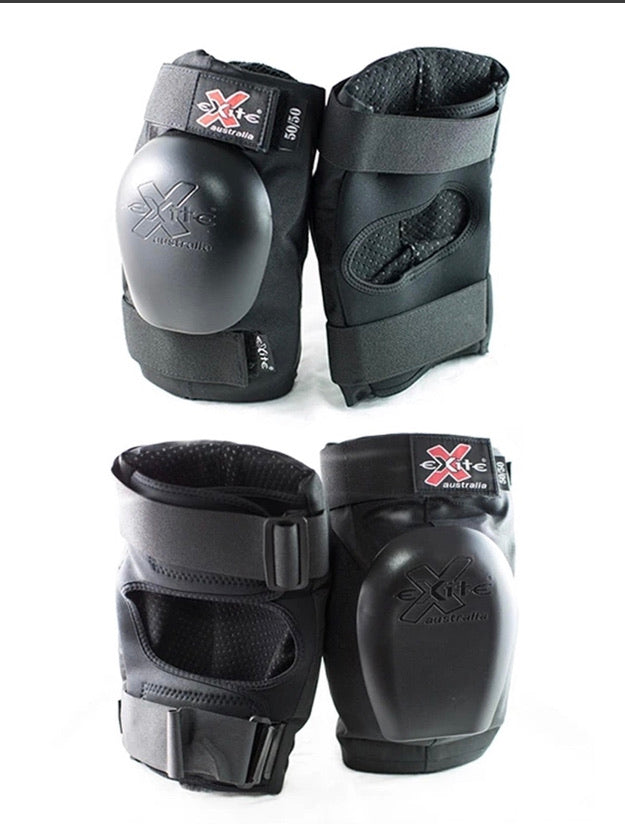 Exite 50/50 Knee and Elbow Protective Pad Set combo pack