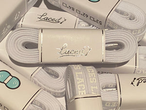 LACED APPAREL - WAXED LACES - STEALTH WHITE