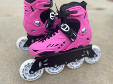 Load image into Gallery viewer, Kaltik K Skates - Pink - 4 x 90mm kids adjustable rollerblades