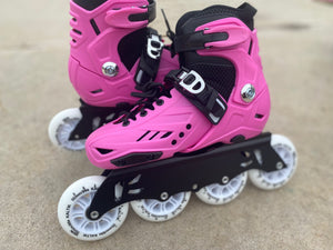 Kaltik K Skates - Pink - 4 x 90mm kids adjustable rollerblades