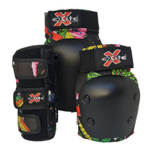 Load image into Gallery viewer, Exite Critters 3 pack kids - Knee, Elbow and Wrist Guards Protective pack -Jungle Skull