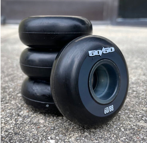 50/50 Wheels 60mm 88a - black